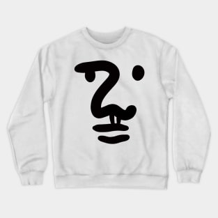 Abstract Face Crewneck Sweatshirt